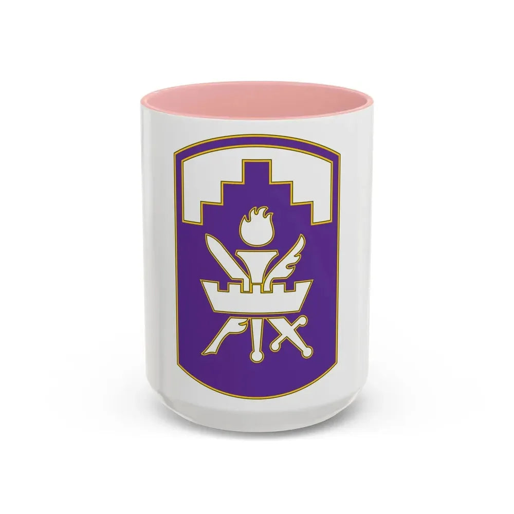 353 Civil Affairs Command 3 (U.S. Army) Accent Coffee Mug 15oz Pink - Go Mug Yourself