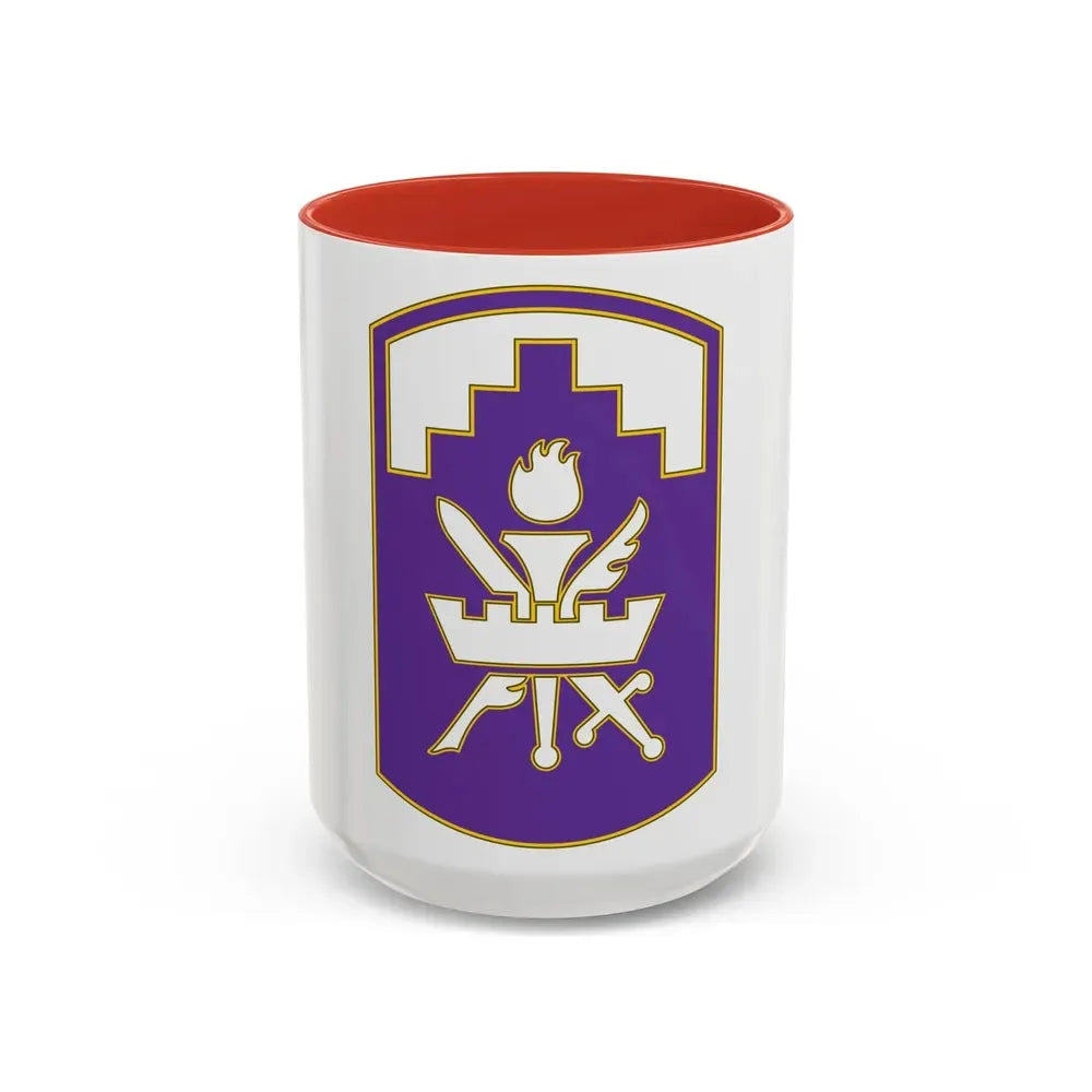 353 Civil Affairs Command 3 (U.S. Army) Accent Coffee Mug 15oz Red - Go Mug Yourself
