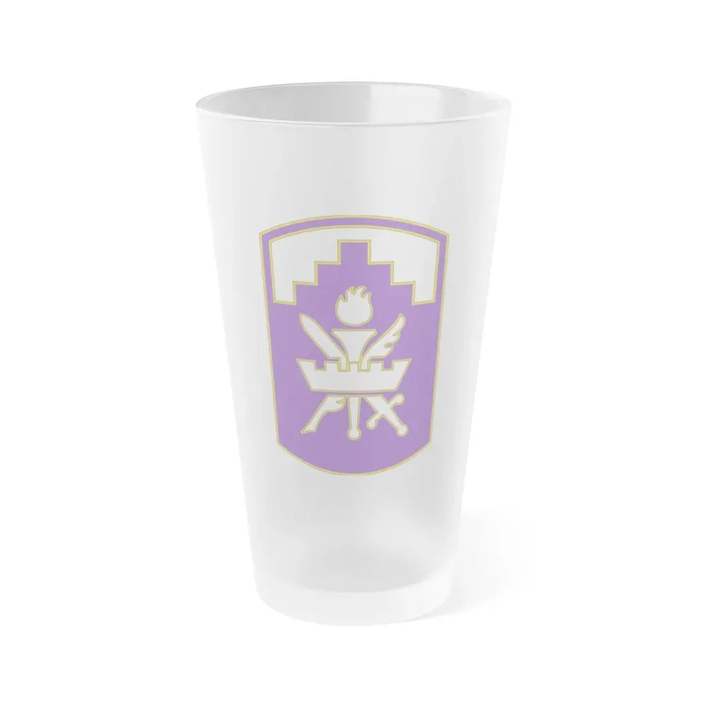 353 Civil Affairs Command 3 (U.S. Army) Frosted Pint Glass 16oz Default Title - Go Mug Yourself