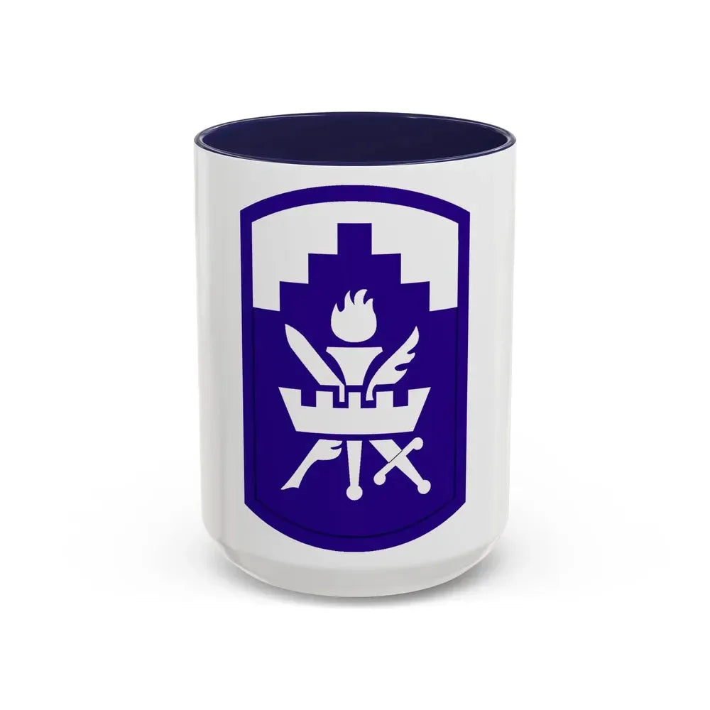353 Civil Affairs Command (U.S. Army) Accent Coffee Mug 15oz Navy - Go Mug Yourself