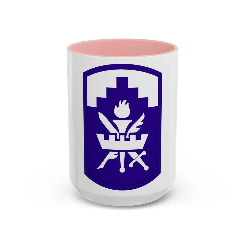 353 Civil Affairs Command (U.S. Army) Accent Coffee Mug 15oz Pink - Go Mug Yourself