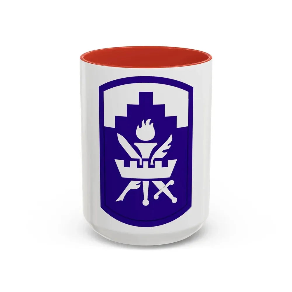 353 Civil Affairs Command (U.S. Army) Accent Coffee Mug 15oz Red - Go Mug Yourself