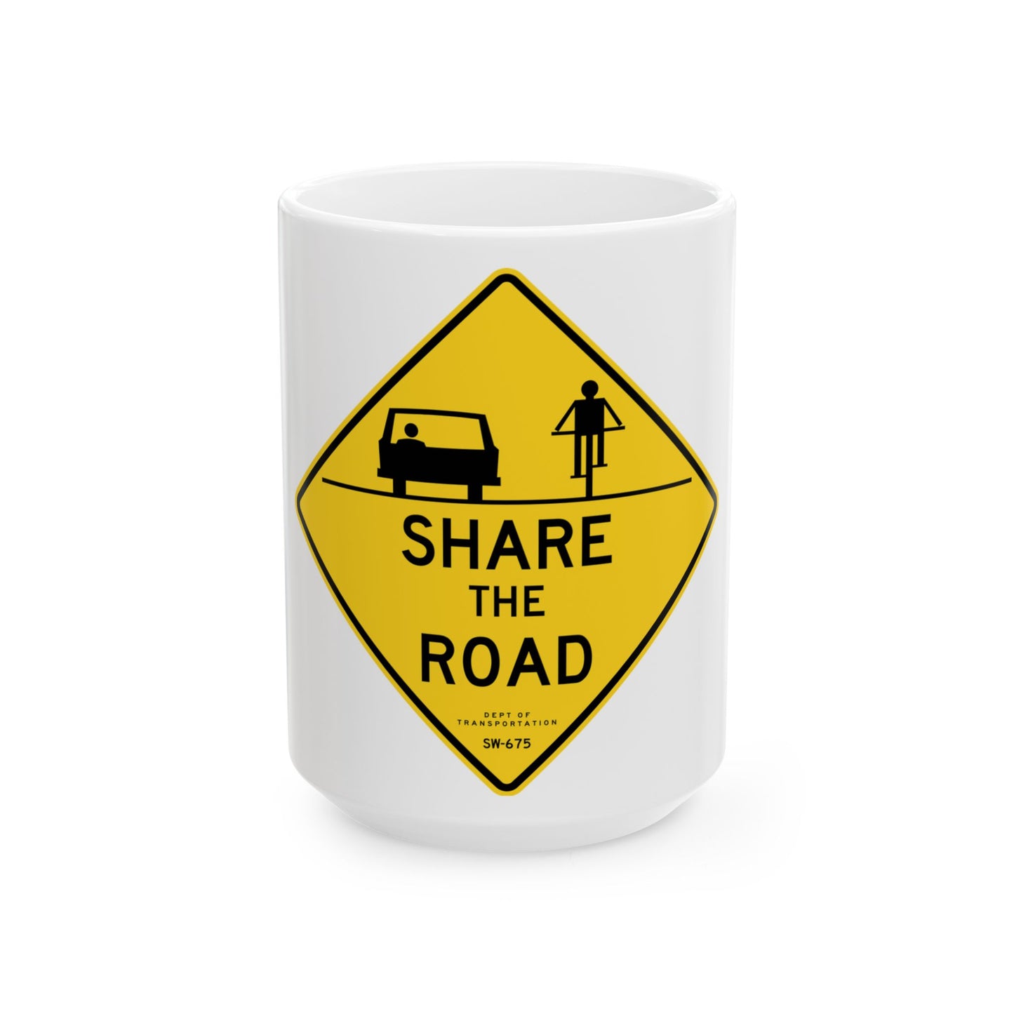 NYCDOT SW-675 (New York) (Road Sign) White Coffee Mug