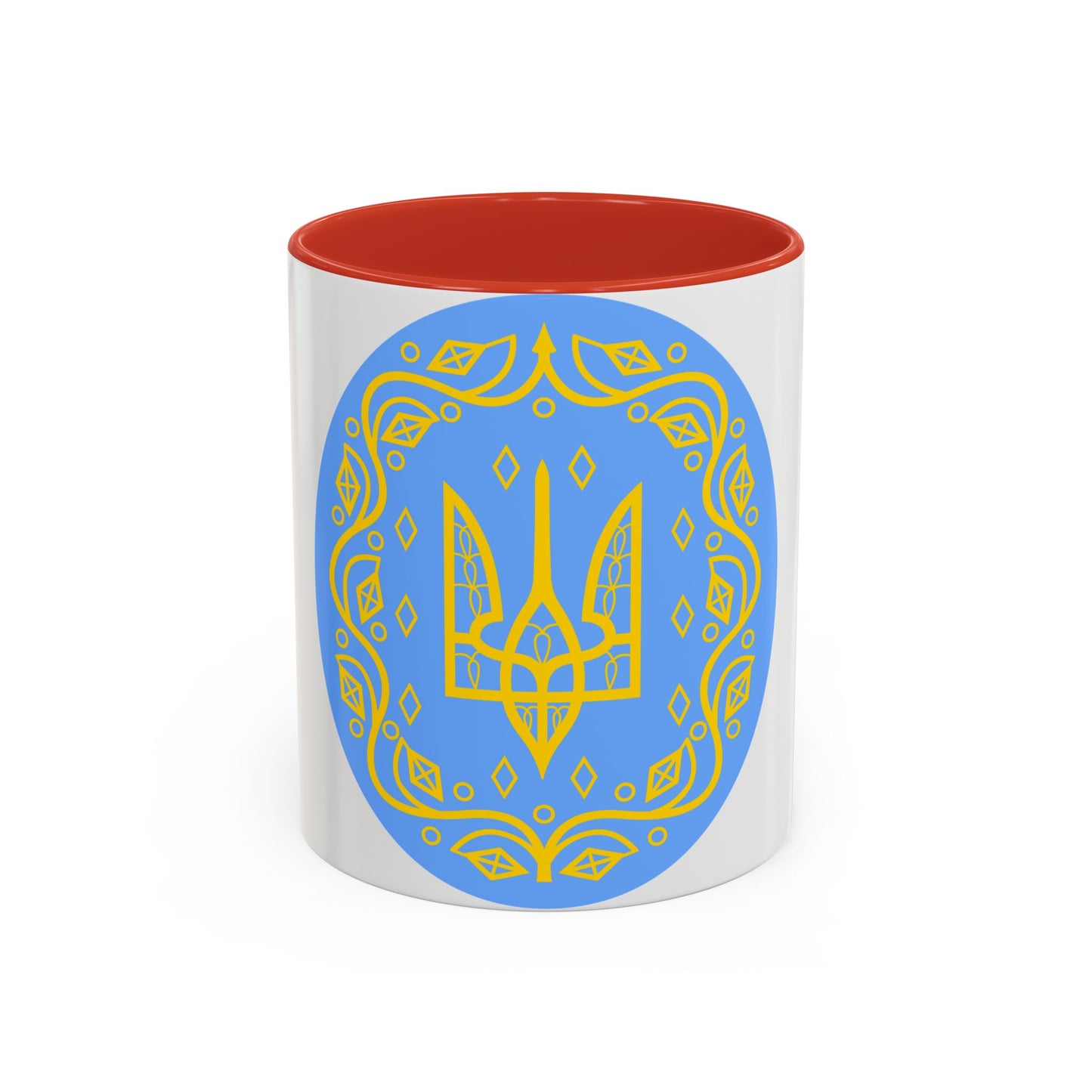 Coat of arms of Ukrainian People's Republic 2 - Accent Coffee Mug