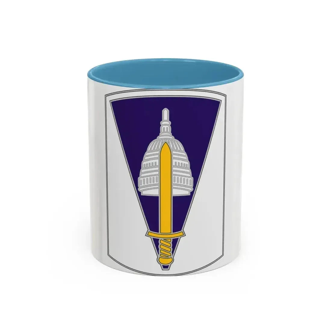 354 Civil Affairs Brigade 2 (U.S. Army) Accent Coffee Mug 11oz Light Blue - Go Mug Yourself