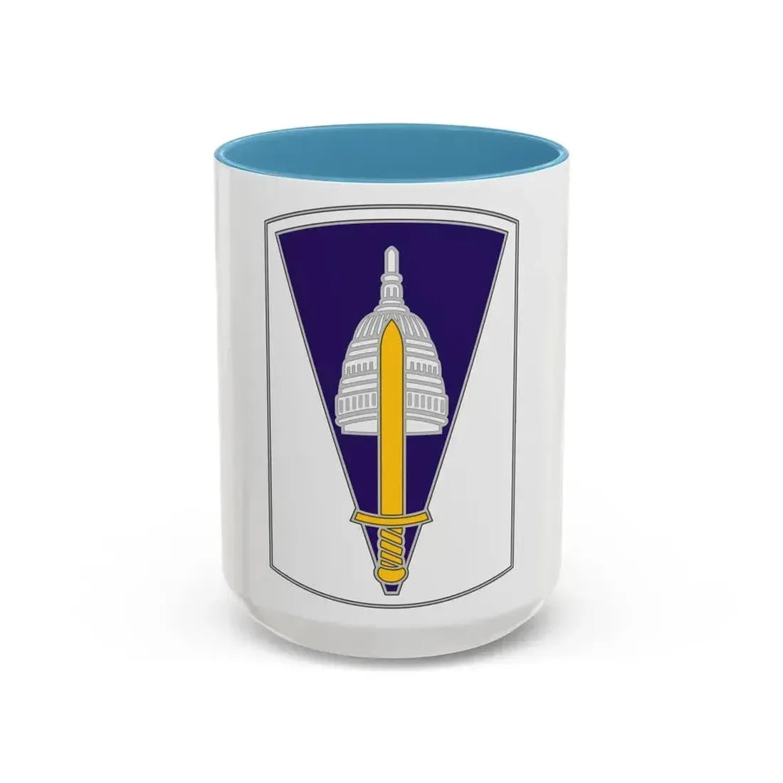 354 Civil Affairs Brigade 2 (U.S. Army) Accent Coffee Mug 15oz Light Blue - Go Mug Yourself