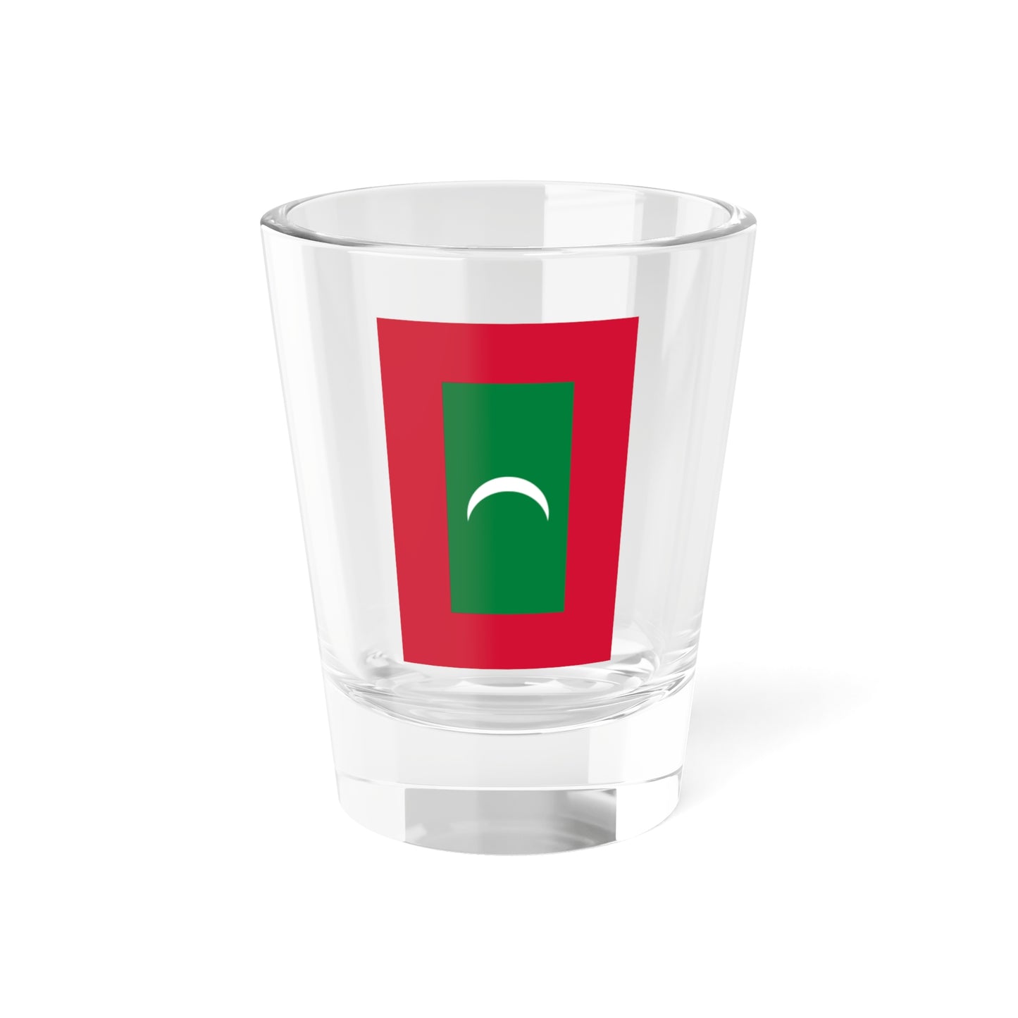 Flag of the Maldives vertical (Maldives) Shot Glass 1.5oz