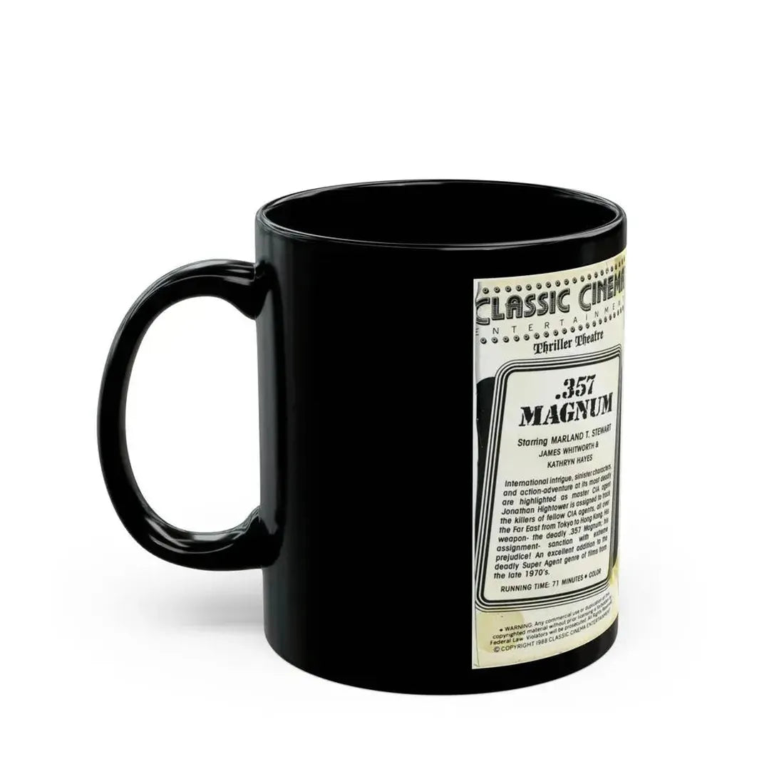 357 MAGNUM (VHS COVER) - Black Coffee Mug - Go Mug Yourself