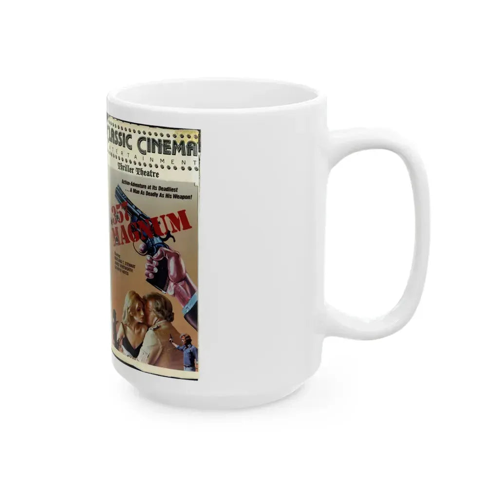 357 MAGNUM (VHS COVER) - White Coffee Mug - Go Mug Yourself