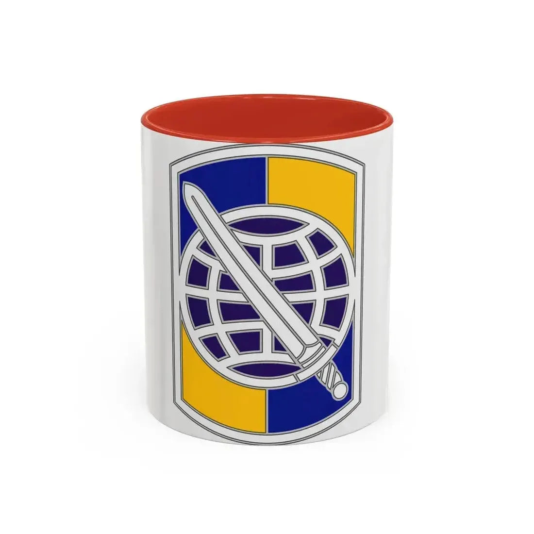 358 Civil Affairs Brigade 2 (U.S. Army) Accent Coffee Mug 11oz Red - Go Mug Yourself