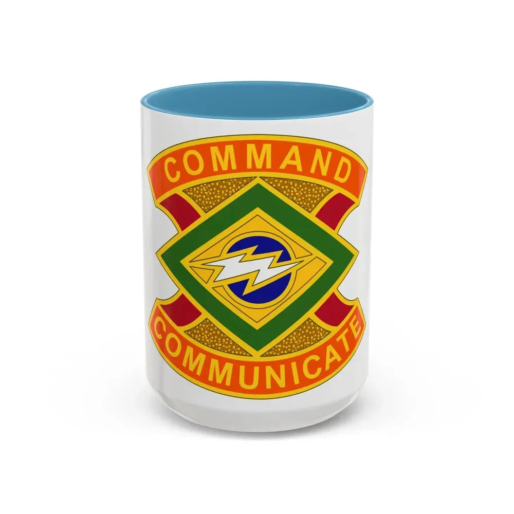 359 Signal Brigade 2 (U.S. Army) Accent Coffee Mug 15oz Light Blue - Go Mug Yourself
