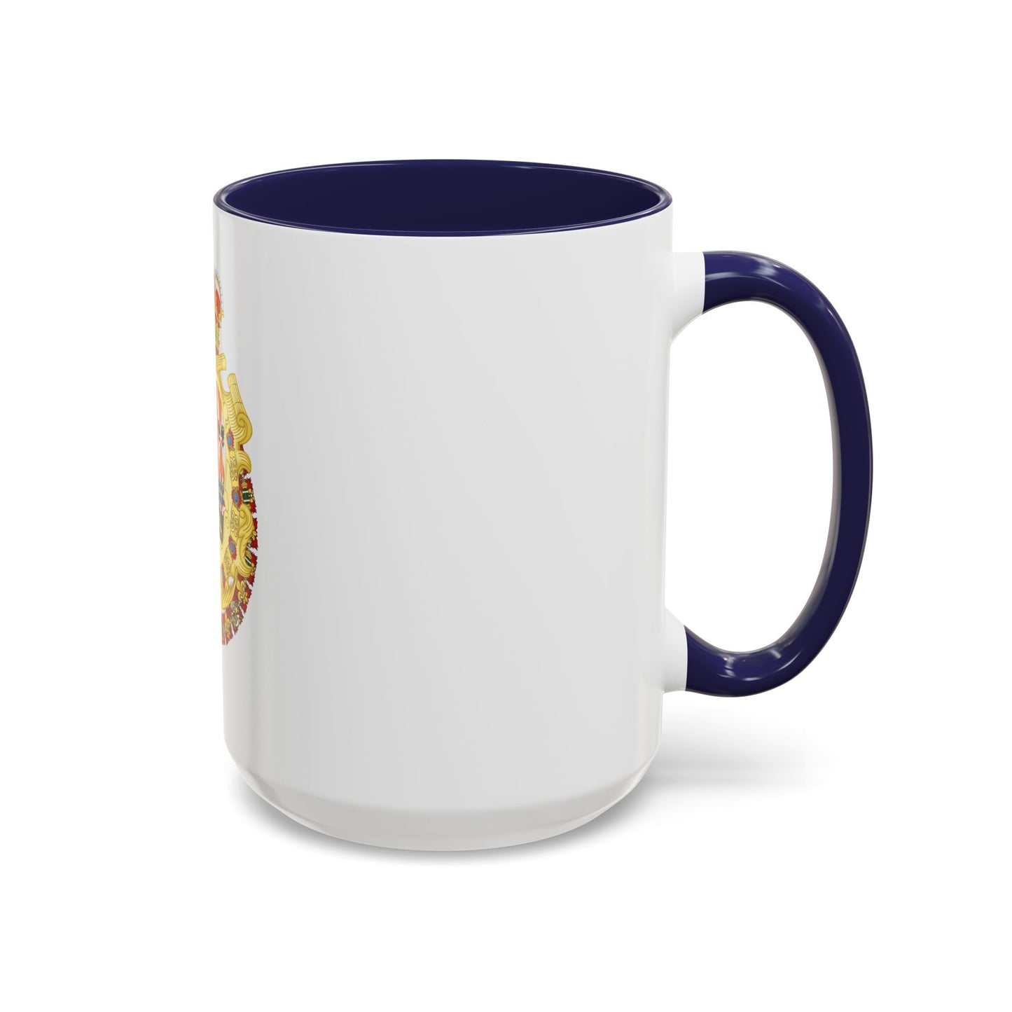 Royal Greater Coat of Arms of Spain (1700-1761) - Accent Coffee Mug