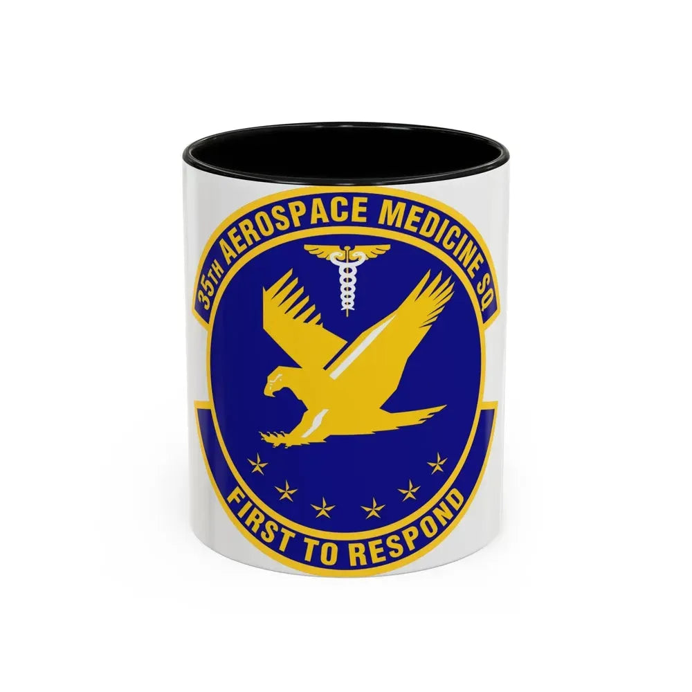 35th Aerospace Medicine Squadron (U.S. Air Force) Accent Coffee Mug 11oz Black - Go Mug Yourself