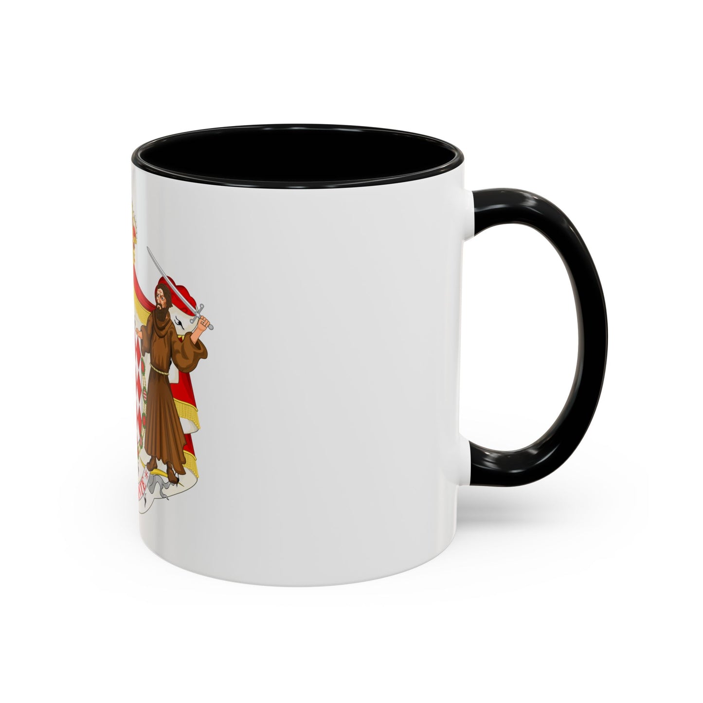 Great coat of arms of the house of Grimaldi - Accent Coffee Mug