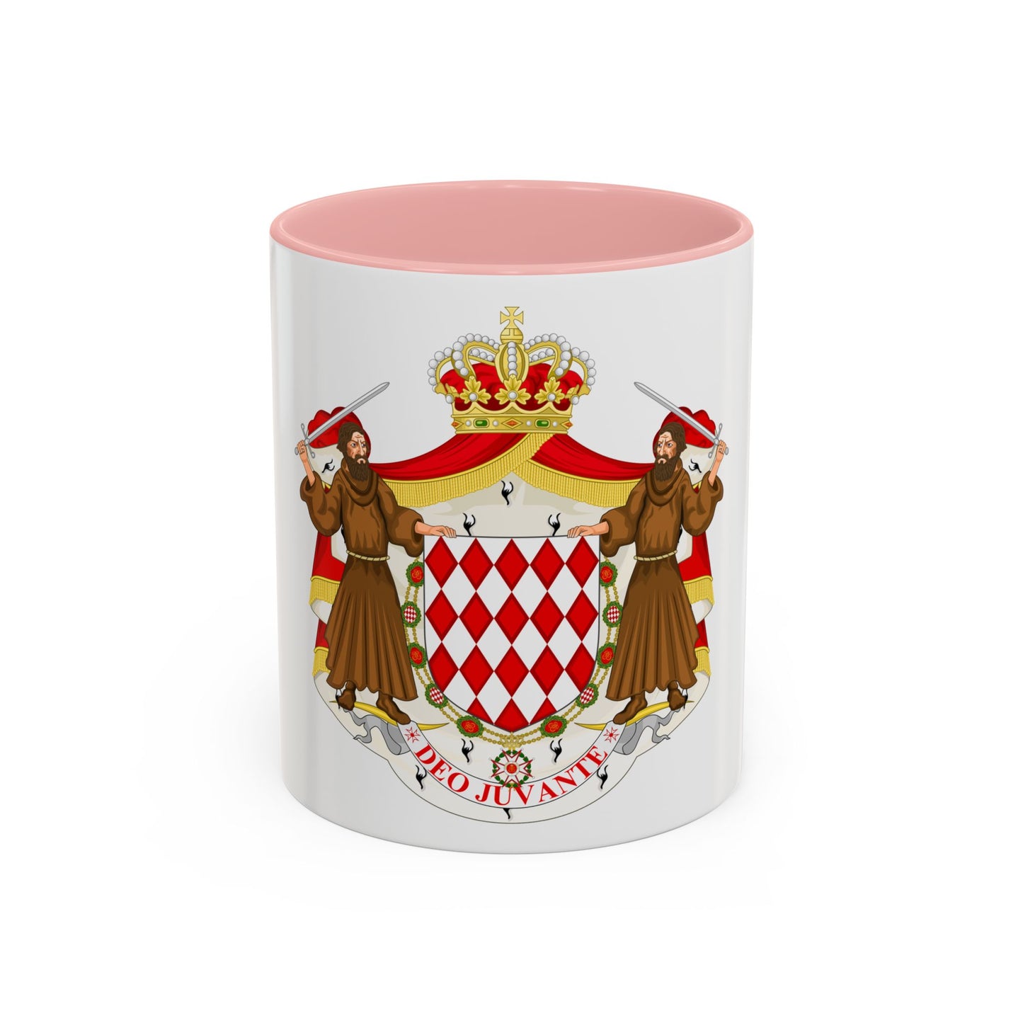 Great coat of arms of the house of Grimaldi - Accent Coffee Mug