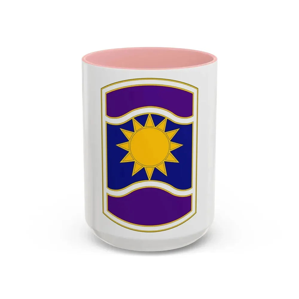 361 Civil Affairs Brigade (U.S. Army) Accent Coffee Mug 15oz Pink - Go Mug Yourself