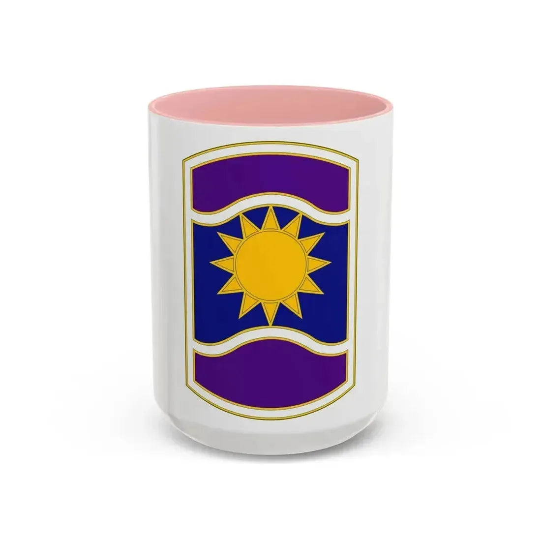 361 Civil Affairs Brigade (U.S. Army) Accent Coffee Mug 15oz Pink - Go Mug Yourself