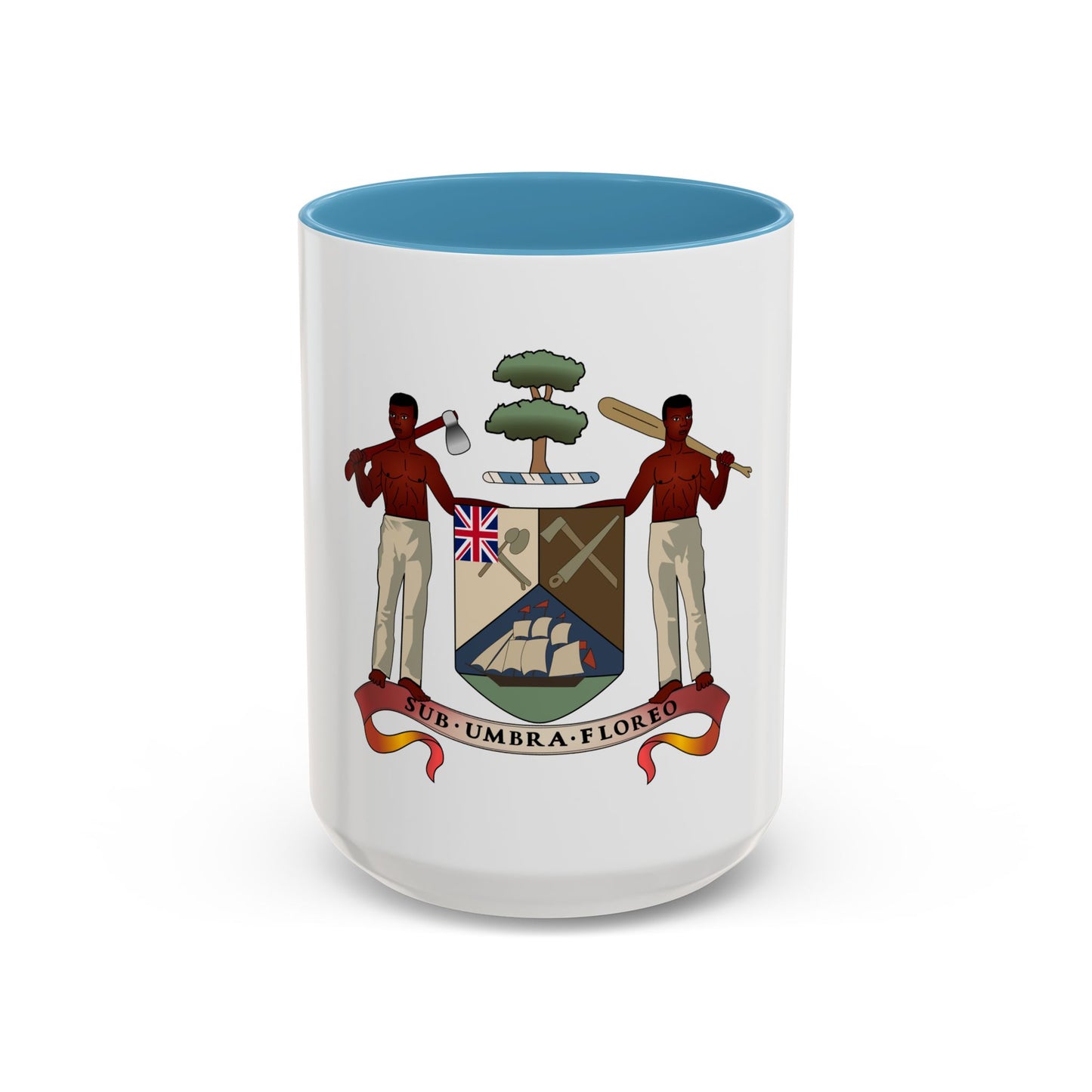 Coat of arms of British Honduras (1907-1967) - Accent Coffee Mug