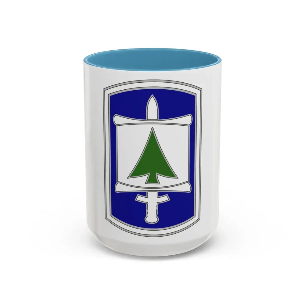 364 Civil Affairs Brigade (U.S. Army) Accent Coffee Mug 15oz Light Blue - Go Mug Yourself