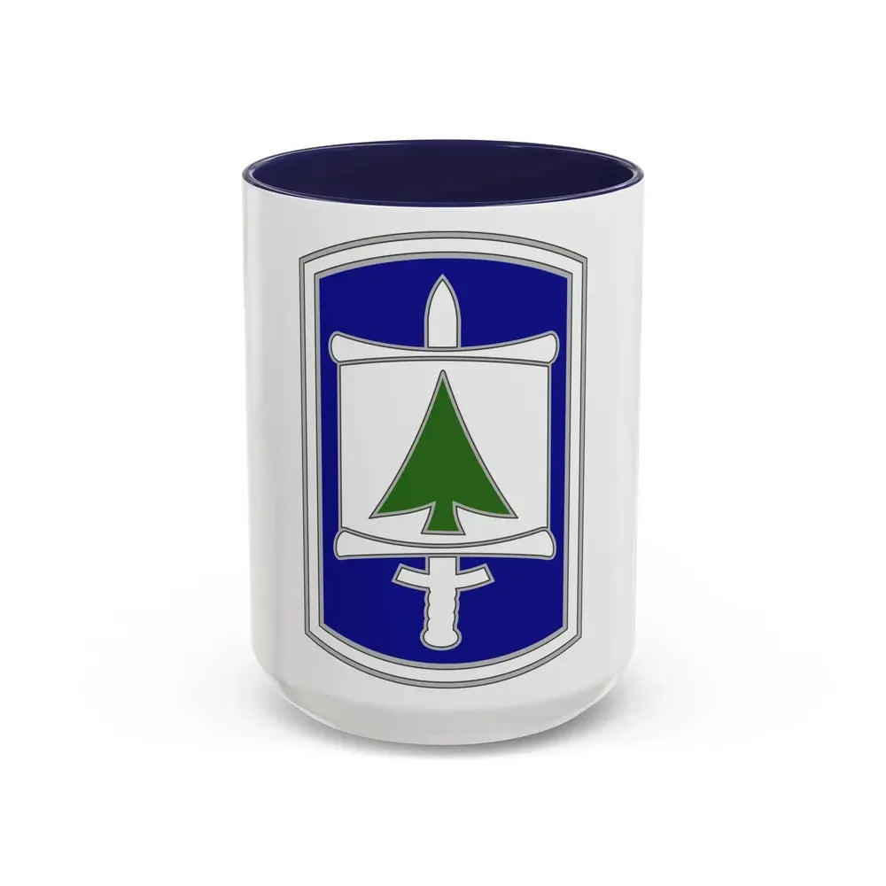 364 Civil Affairs Brigade (U.S. Army) Accent Coffee Mug 15oz Navy - Go Mug Yourself