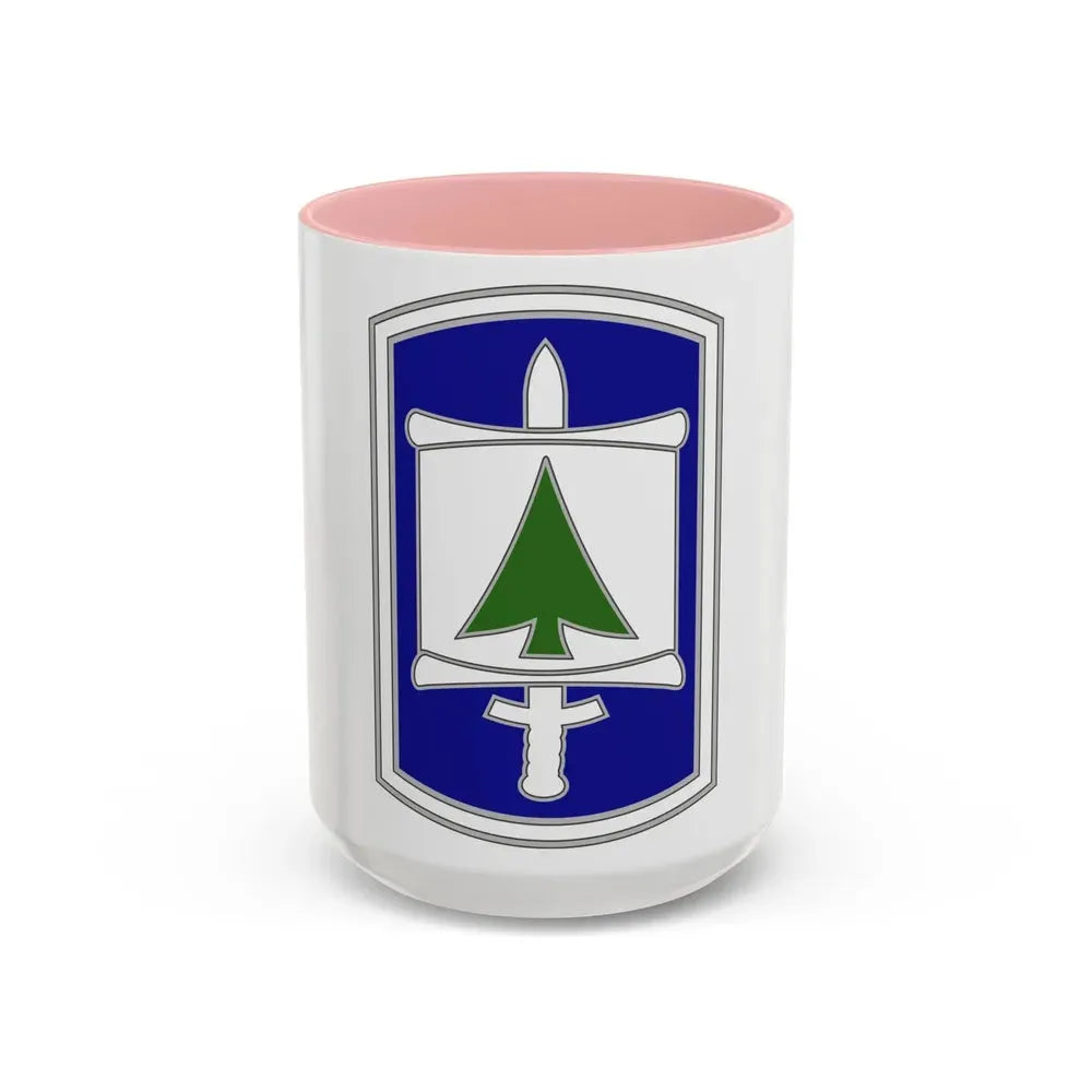 364 Civil Affairs Brigade (U.S. Army) Accent Coffee Mug 15oz Pink - Go Mug Yourself
