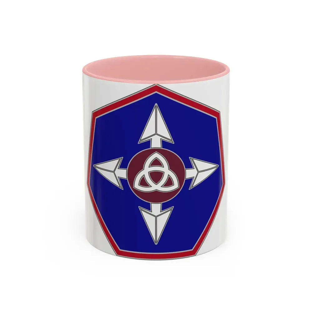 364 Sustainment Command (U.S. Army) Accent Coffee Mug 11oz Pink - Go Mug Yourself