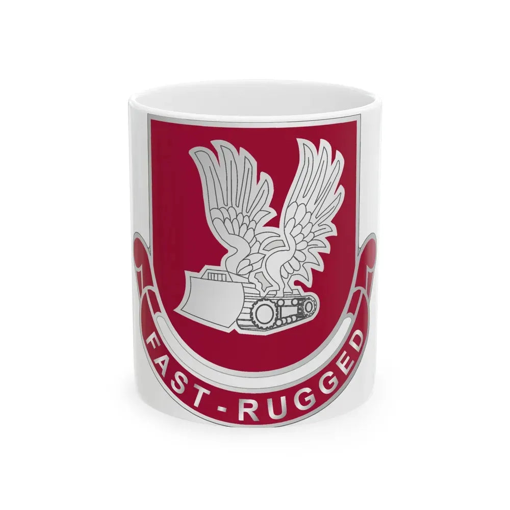 365 Engineer Battalion (U.S. Army) White Coffee Mug 11oz - Go Mug Yourself
