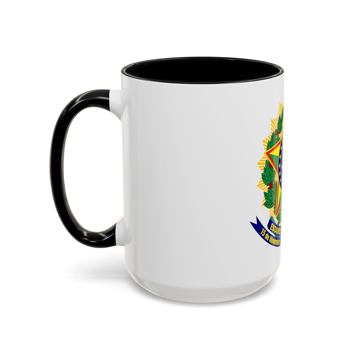 Coat of arms of the United States of Brazil - Accent Coffee Mug