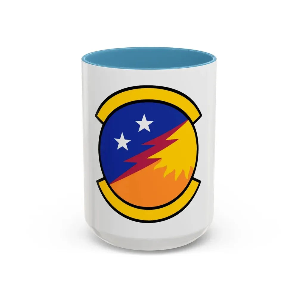 366 Communications Squadron ACC (U.S. Air Force) Accent Coffee Mug 15oz Light Blue - Go Mug Yourself