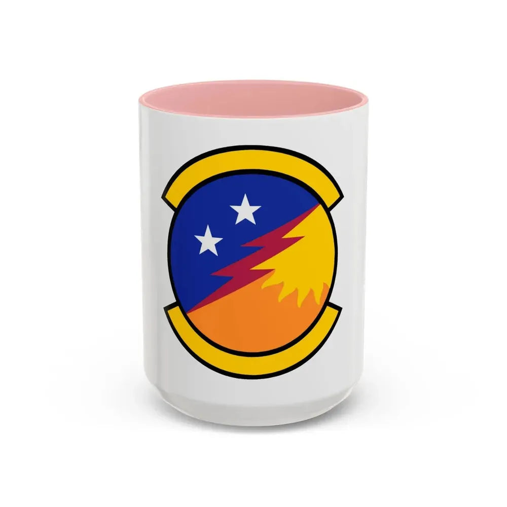 366 Communications Squadron ACC (U.S. Air Force) Accent Coffee Mug 15oz Pink - Go Mug Yourself