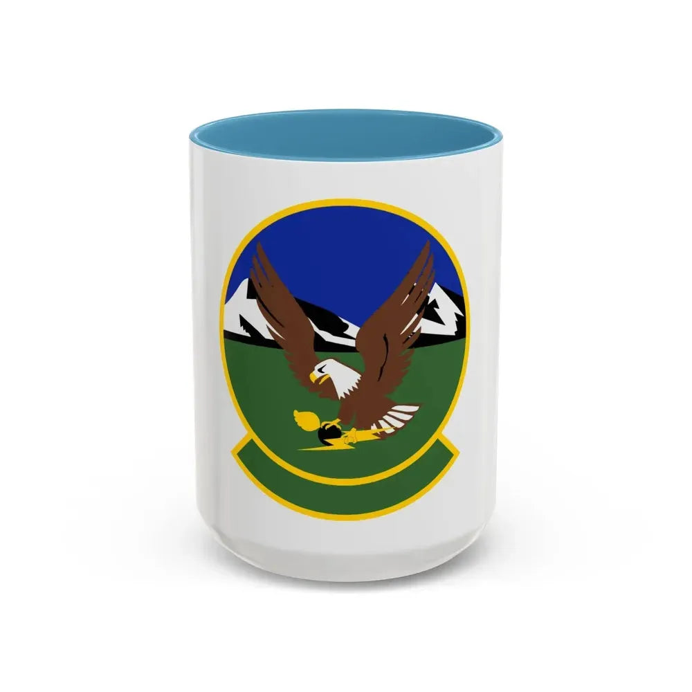 366 Maintenance Squadron ACC (U.S. Air Force) Accent Coffee Mug 15oz Light Blue - Go Mug Yourself