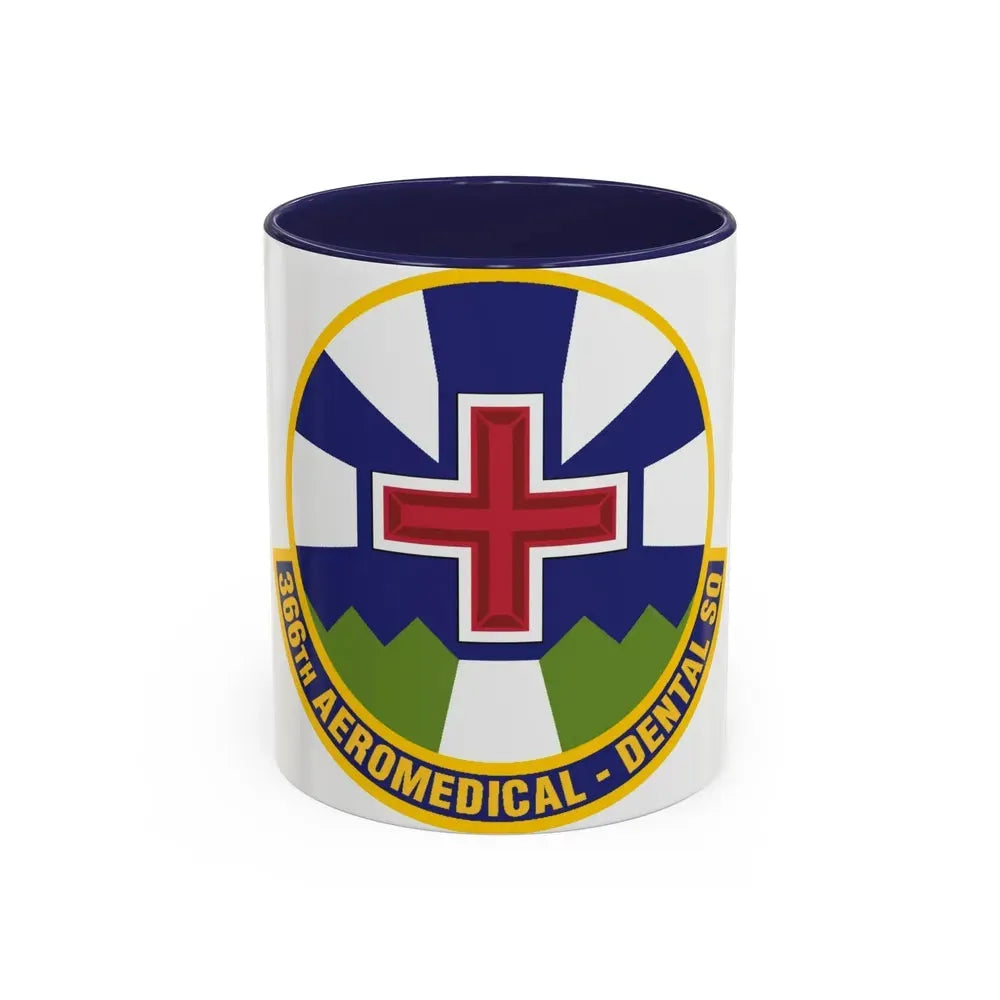 366th Aeromedical Dental Squadron (U.S. Air Force) Accent Coffee Mug 11oz Navy - Go Mug Yourself