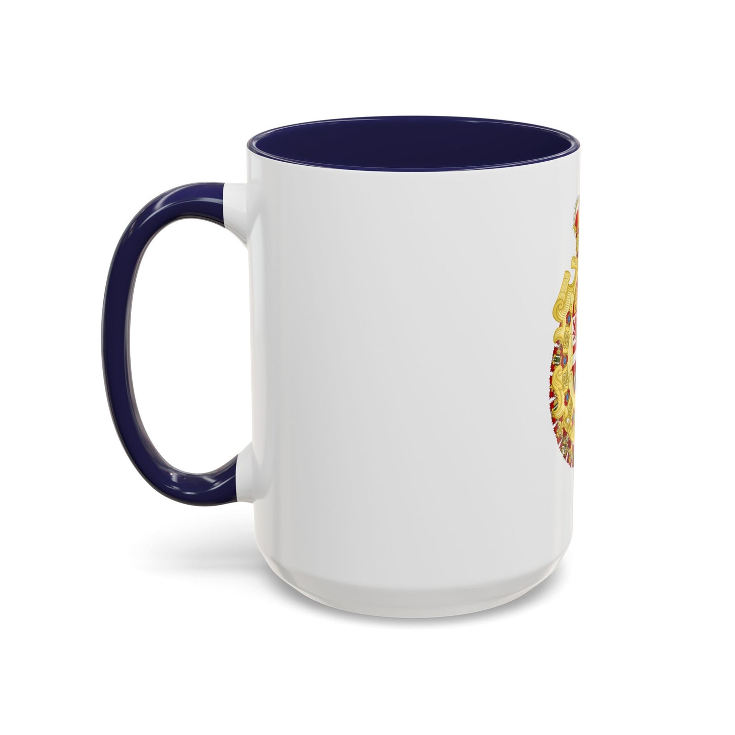 Royal Greater Coat of Arms of Spain (1700-1761) - Accent Coffee Mug
