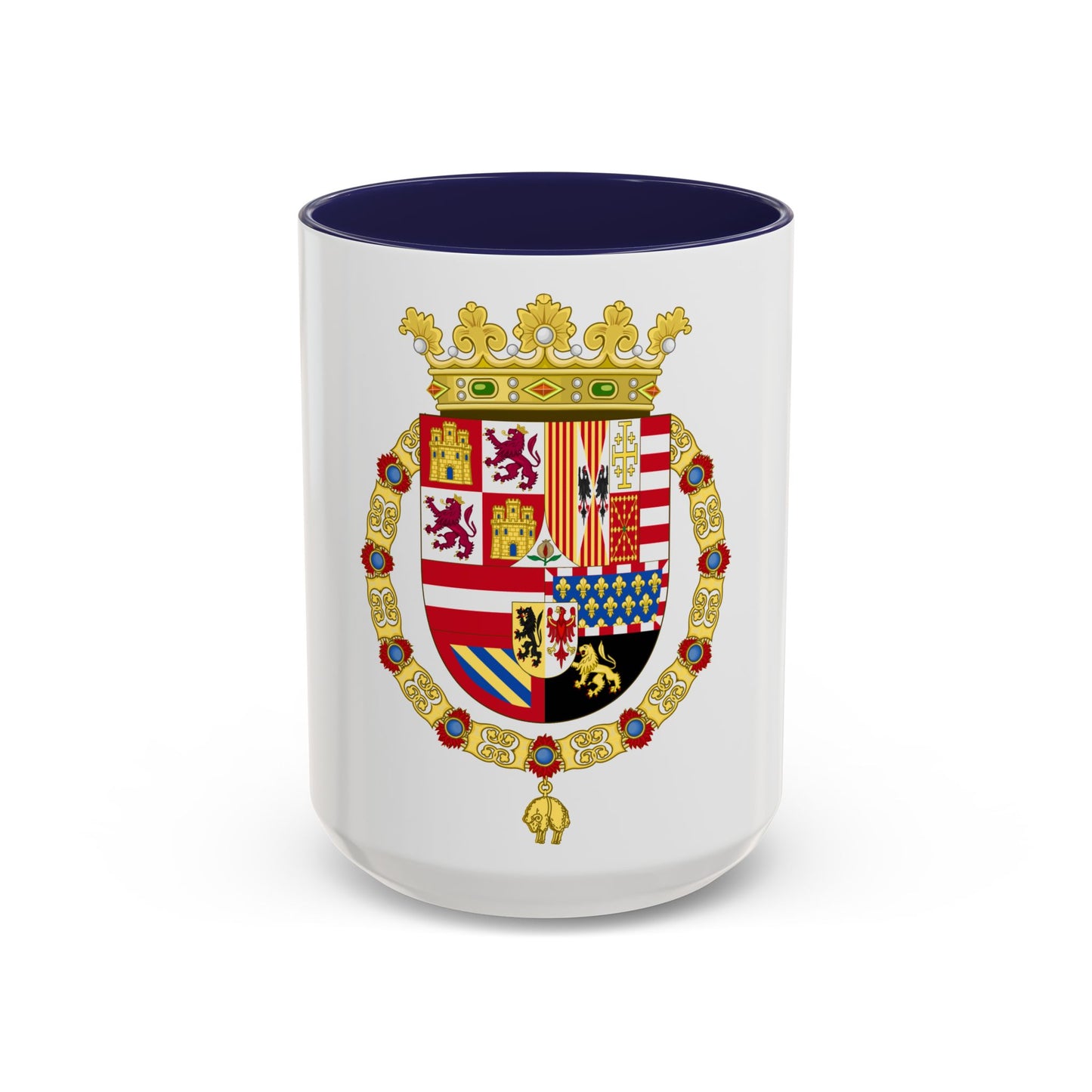 Coat of Arms of Philip II of Spain (1558-1580) - Accent Coffee Mug