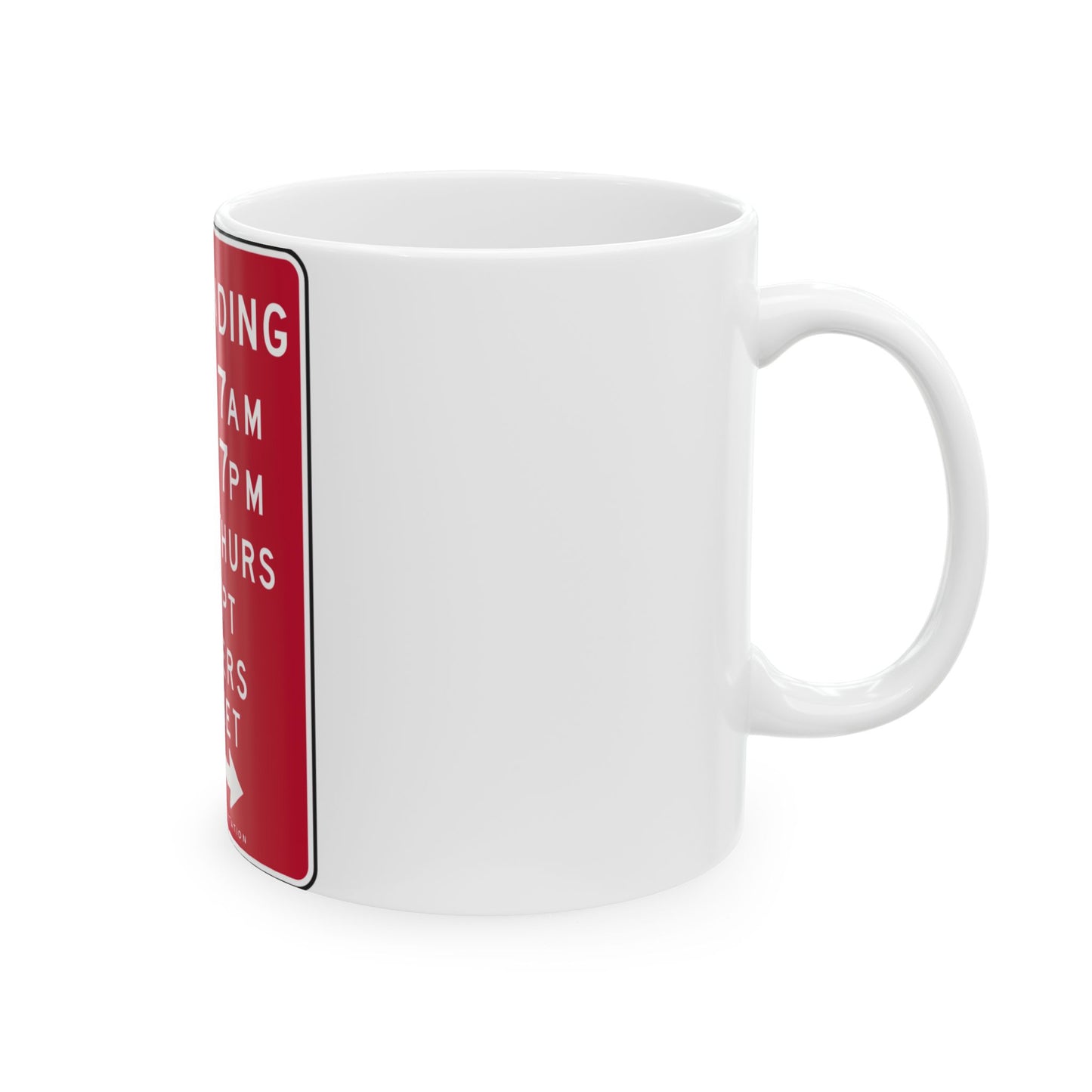 NYCDOT SP-592B (New York) (Road Sign) White Coffee Mug