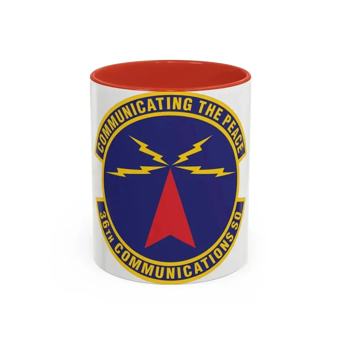 36th Communications Squadron (U.S. Air Force) Accent Coffee Mug 11oz Red - Go Mug Yourself