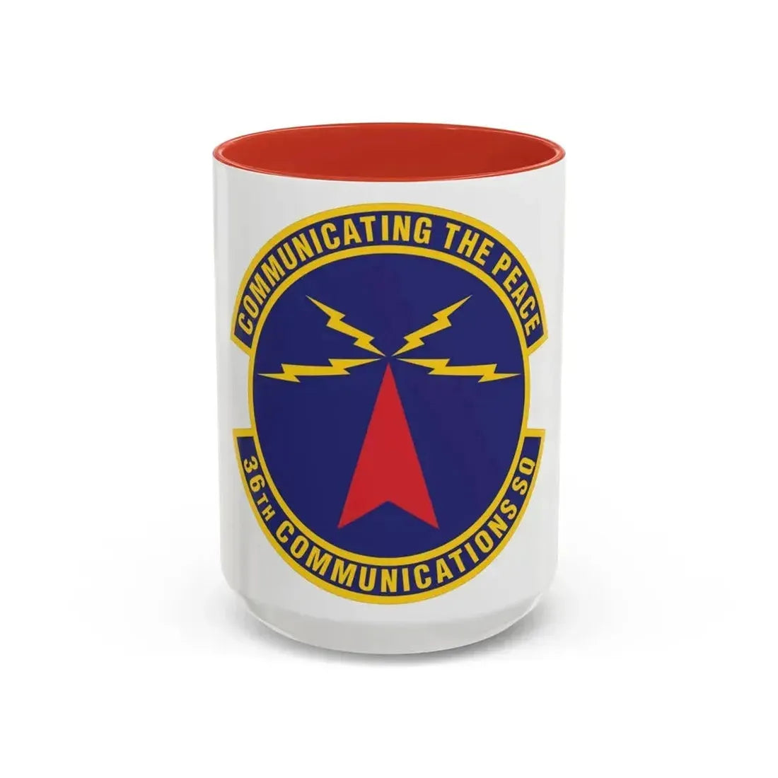 36th Communications Squadron (U.S. Air Force) Accent Coffee Mug 15oz Red - Go Mug Yourself