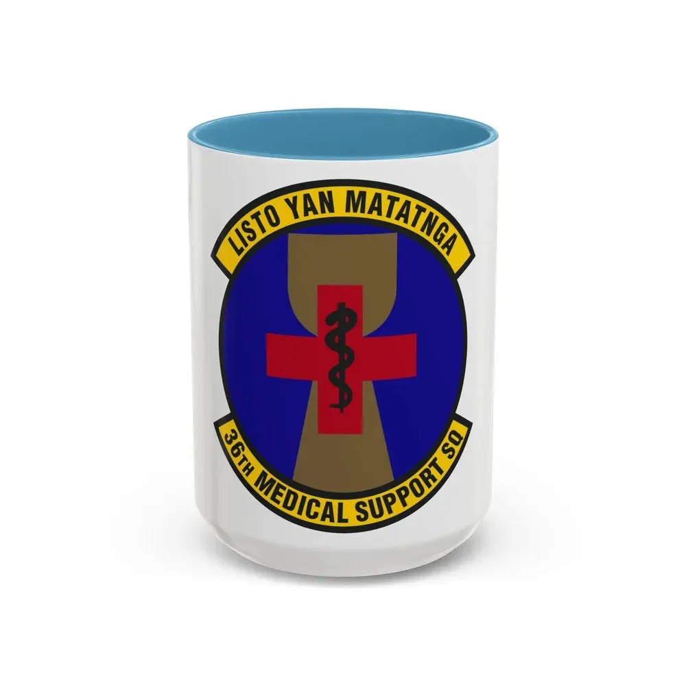36th Medical Support Squadron (U.S. Air Force) Accent Coffee Mug 15oz Light Blue - Go Mug Yourself