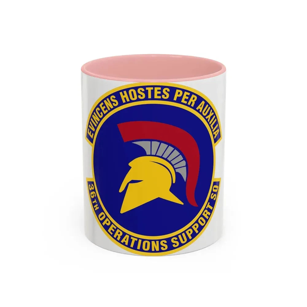 36th Operations Support Squadron (U.S. Air Force) Accent Coffee Mug 11oz Pink - Go Mug Yourself
