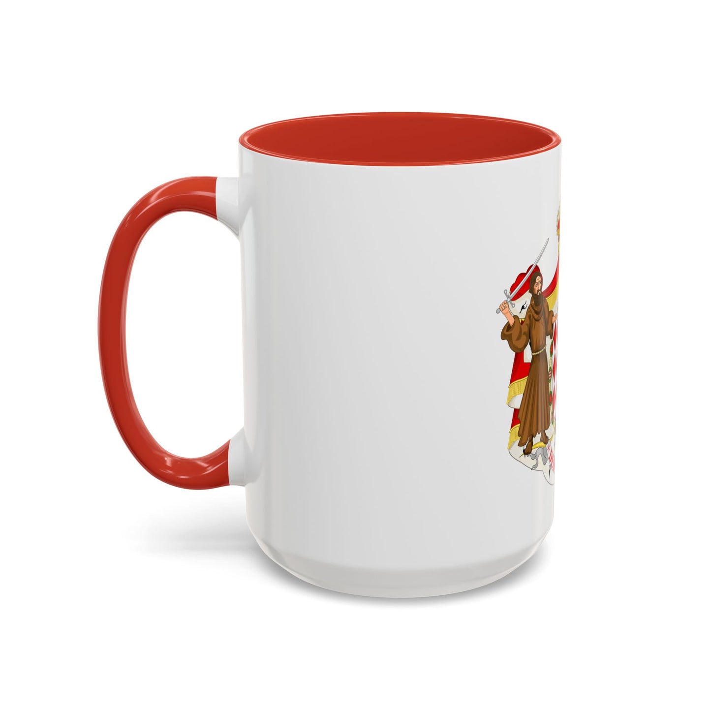 Great coat of arms of the house of Grimaldi - Accent Coffee Mug