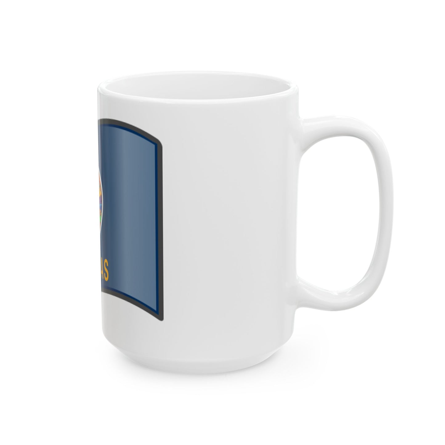 Nuvola Kansas flag (United States) White Coffee Mug