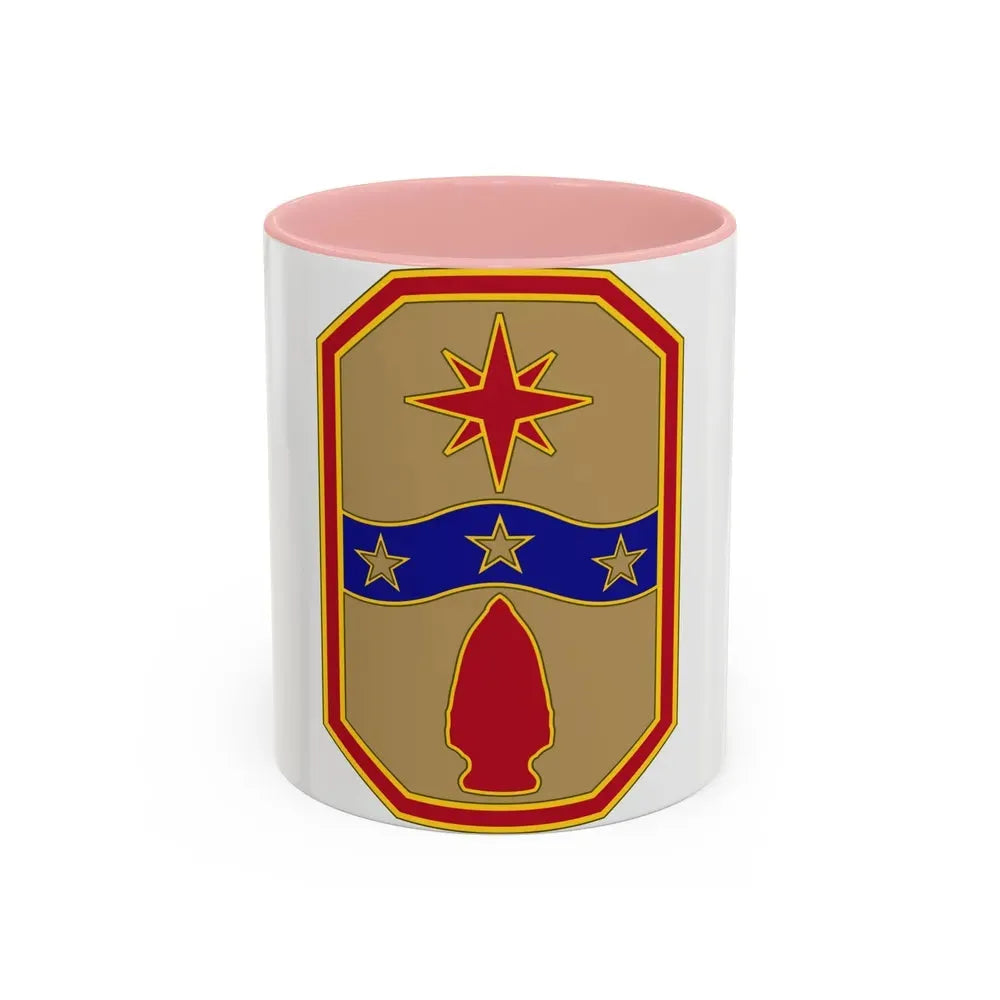 371 Sustainment Brigade (U.S. Army) Accent Coffee Mug 11oz Pink - Go Mug Yourself