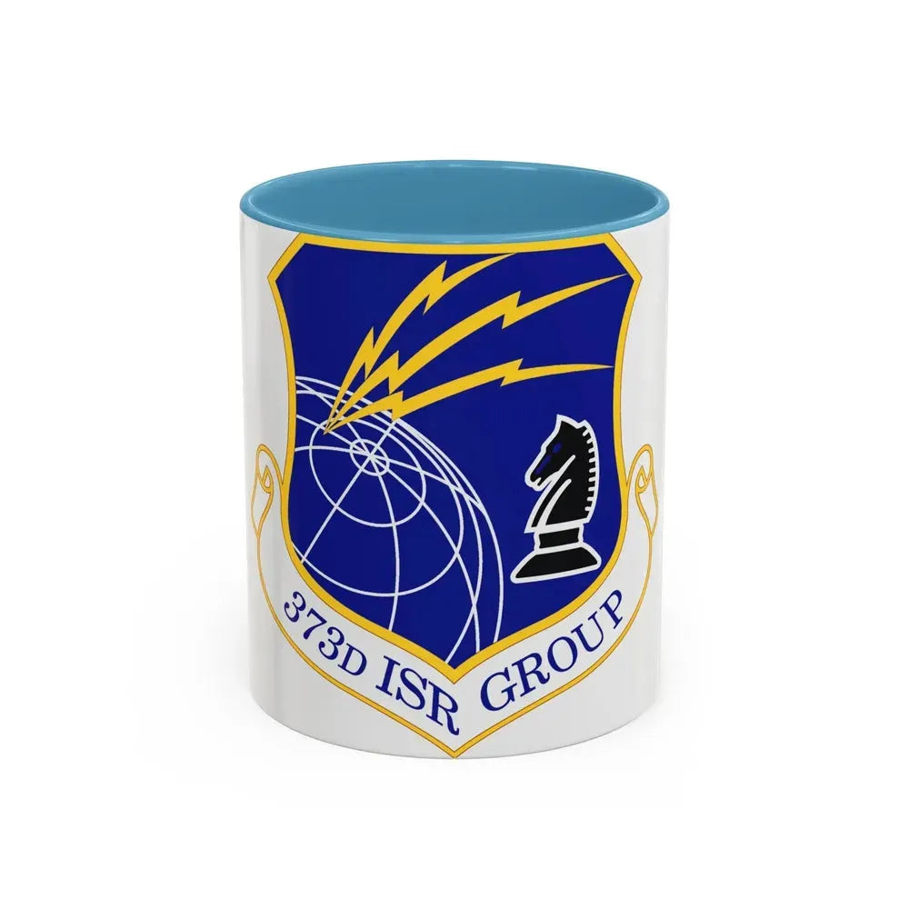 373 Intelligence Surveillance and Reconnaissance Group AFISRA (U.S. Air Force) Accent Coffee Mug 11oz Light Blue - Go Mug Yourself