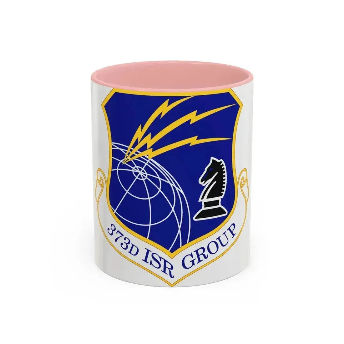373 Intelligence Surveillance and Reconnaissance Group AFISRA (U.S. Air Force) Accent Coffee Mug 11oz Pink - Go Mug Yourself