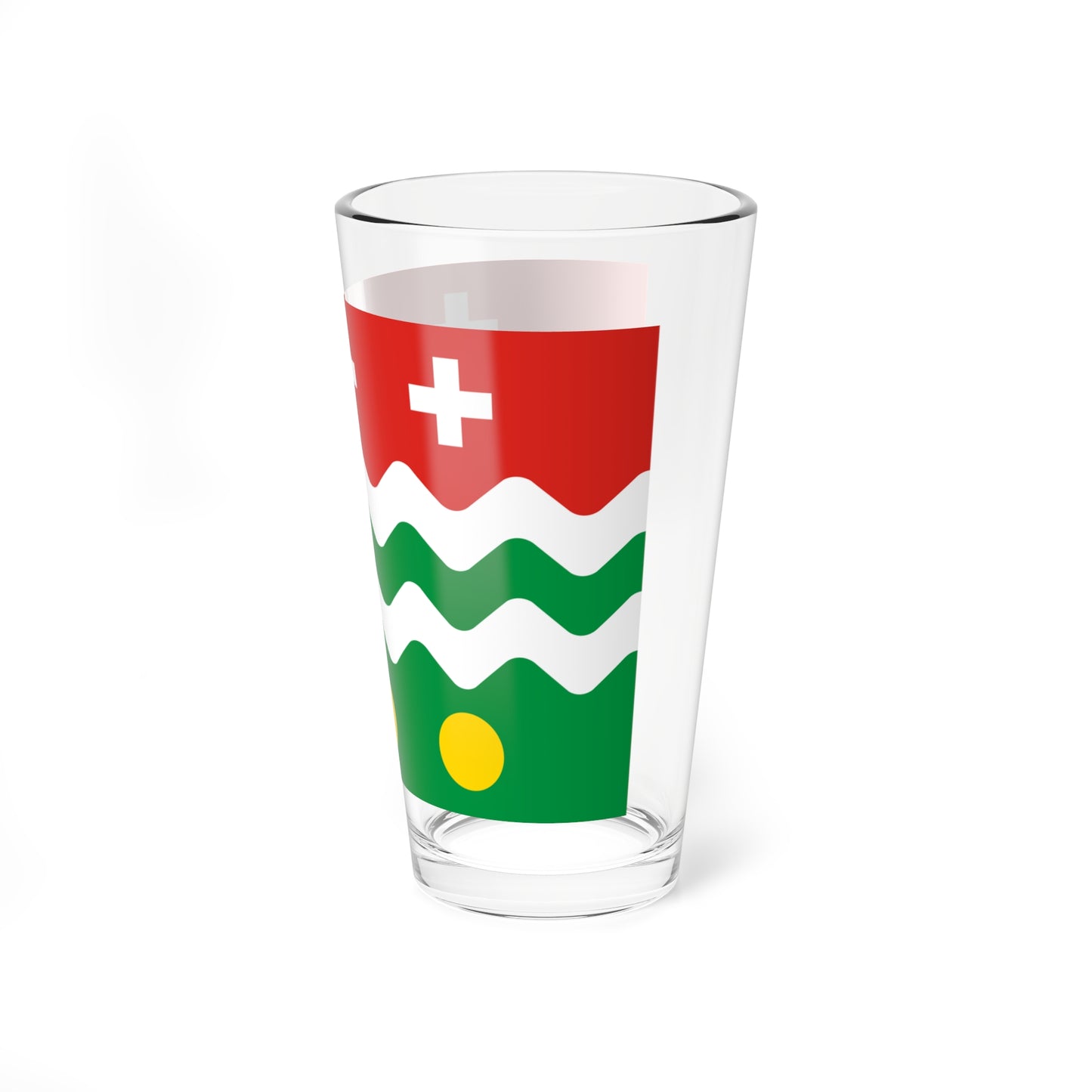 Flag of Molokovsky rayon Tver oblast (Russia) Pint Glass 16oz