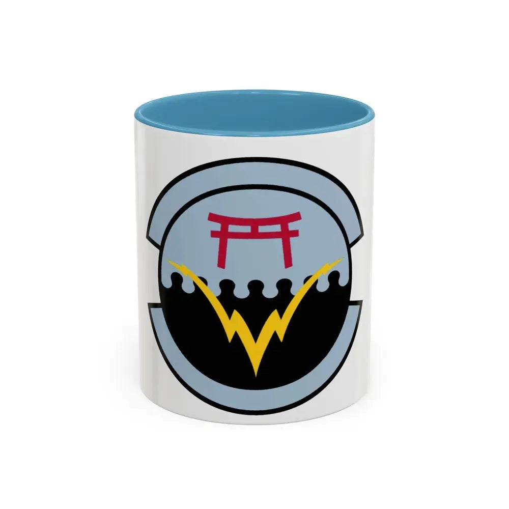 374 Communications Squadron PACAF (U.S. Air Force) Accent Coffee Mug 11oz Light Blue - Go Mug Yourself