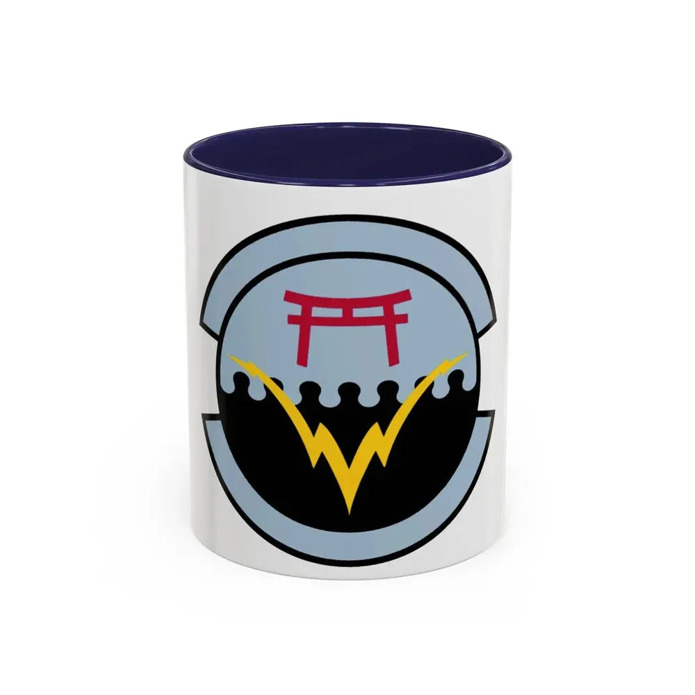 374 Communications Squadron PACAF (U.S. Air Force) Accent Coffee Mug 11oz Navy - Go Mug Yourself