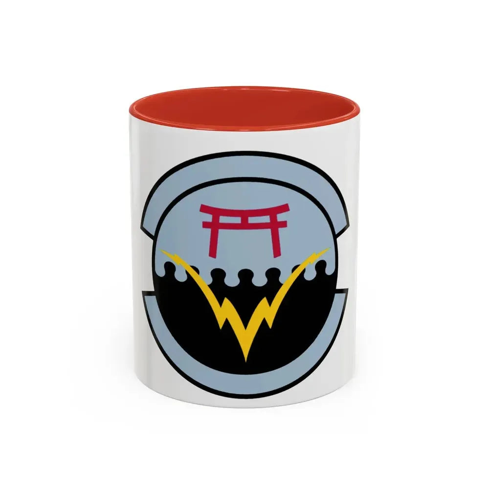 374 Communications Squadron PACAF (U.S. Air Force) Accent Coffee Mug 11oz Red - Go Mug Yourself