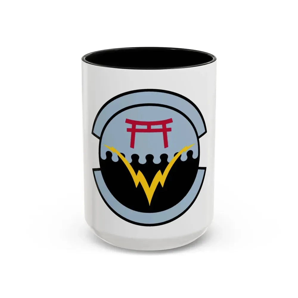 374 Communications Squadron PACAF (U.S. Air Force) Accent Coffee Mug 15oz Black - Go Mug Yourself