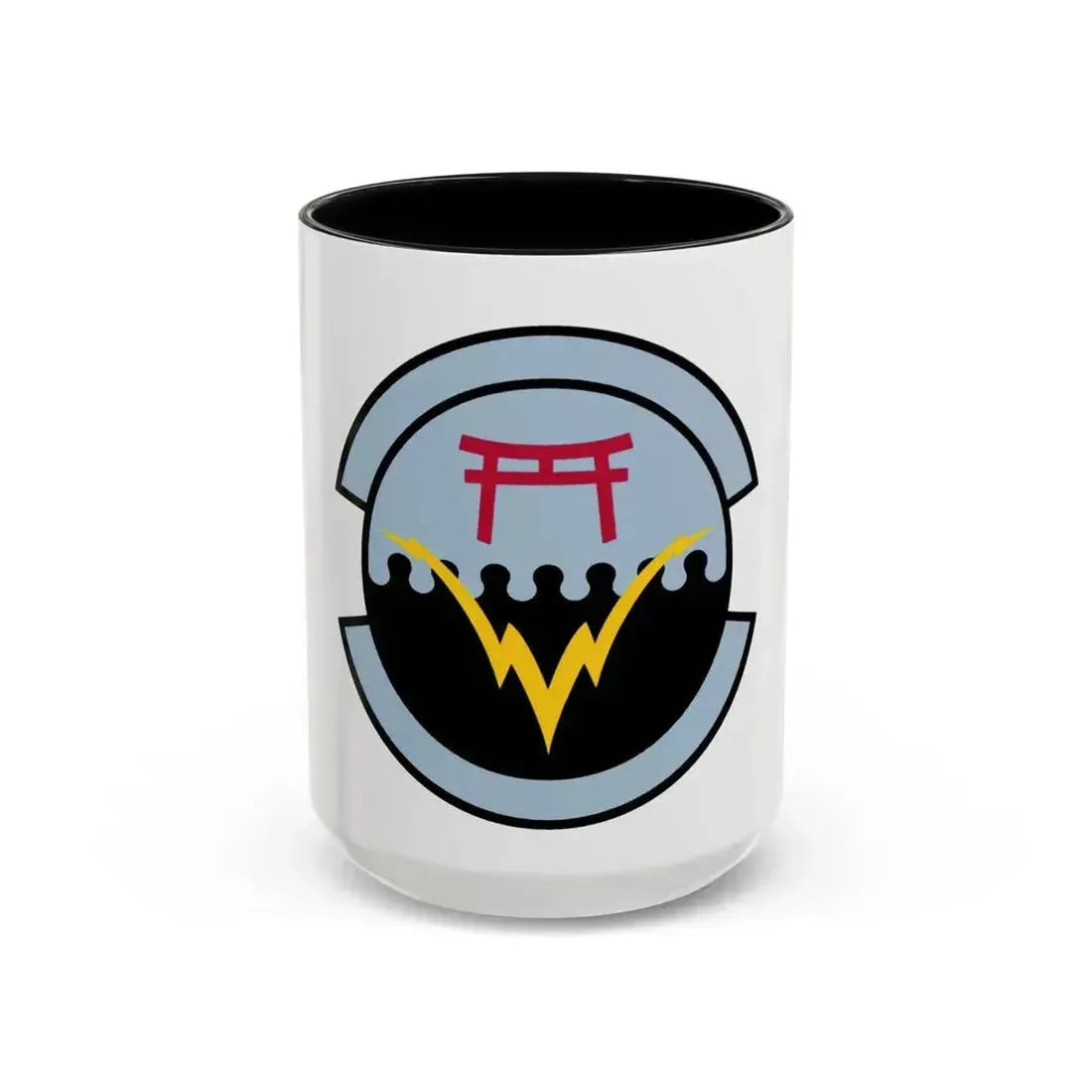 374 Communications Squadron PACAF (U.S. Air Force) Accent Coffee Mug 15oz Black - Go Mug Yourself